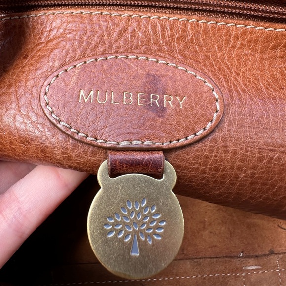 Mulberry Woman’s Bag Leather Brown Crossbody Pockets Zip - Picture 9 of 16